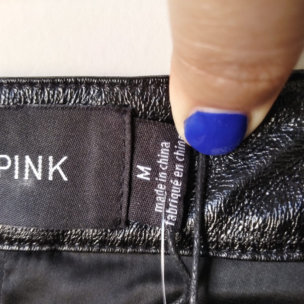 MINKPINK Coyote Vegan Leather Mini Skirt Goth Moto Biker Rock - Picture 11 of 13